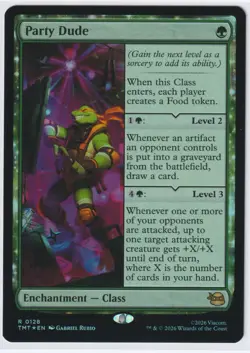 Party Dude 128 TMNT Magic The Gathering R Foil NM - Image 1