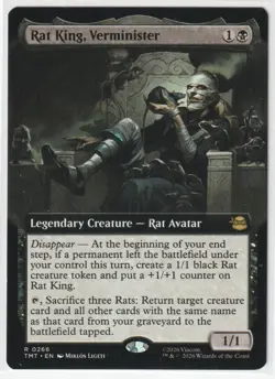 Rat King, Verminister (Extended Art) 266 TMT Magic: The Gathering R NM - Image 1