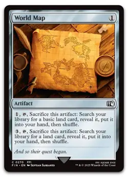 World Map #270 (NM) Final Fantasy FIN Magic MTG - Image 1