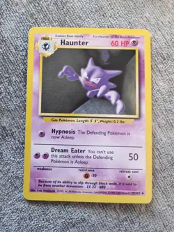 Pokemon Haunter Uncommon Card Base Set #29/102 WOTC Vintage 1999 LP Condition - Image 1