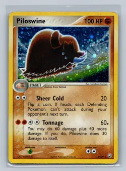Pokemon Piloswine Team Rocket Returns 13/109 Mild Play MP+ or Better - Image 1
