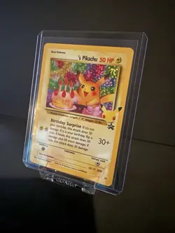 ______'s Pikachu Birthday - 24/53 - Holo Rare NM, English Pokemon Celebrations - Image 3