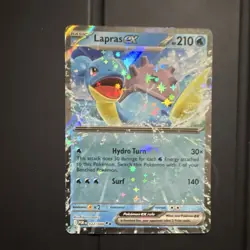 Pokemon Lapras ex 022/088 POR Rare EX Holo Basic 210HP English Card - Image 1