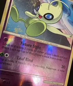 Celebi 3/102 Reverse Holo Pokemon TCG HGSS Triumphant MP - Image 3