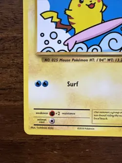 Surfing Pikachu Secret Rare - 2016 Pokemon XY Evolutions 111/108 NM - Image 5