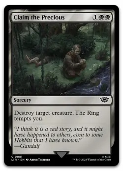 Claim the Precious #81 (NM) Lord of the Rings LTR Magic MTG - Image 1