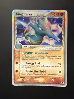 Pokemon Kingdra ex Dragon Frontiers Holo 94/101 (2006) - DMG - Image 1