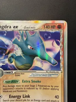 Pokemon Kingdra ex Dragon Frontiers Holo 94/101 (2006) - DMG - Image 3