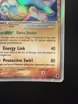 Pokemon Kingdra ex Dragon Frontiers Holo 94/101 (2006) - DMG - Image 4