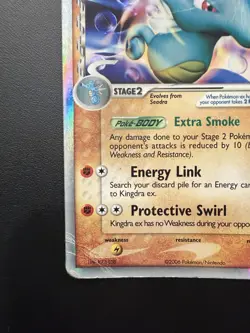 Pokemon Kingdra ex Dragon Frontiers Holo 94/101 (2006) - DMG - Image 5