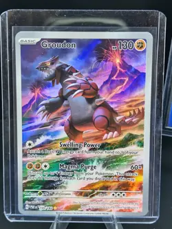 Groudon 199/182 SV04: Paradox Rift Illustration Rare Pokemon - Image 1