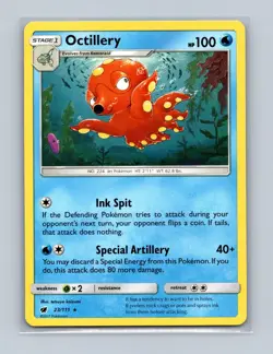 Octillery 23/111 Rare Crimson Invasion Pokemon Lightly Played - Image 1