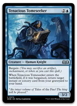 Tenacious Tomeseeker #74 (NM) Wilds of Eldraine WOE Magic MTG - Image 1