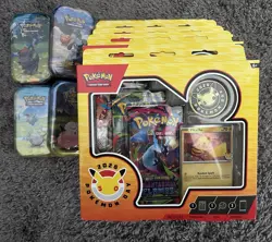 Lot 9x Sealed Pokemon Products 5x Pokemon Day Collection 4x Ascended Heroes Tins - Image 1