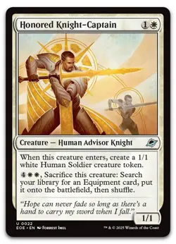 Honored Knight-Captain #22 (NM) Edge of Eternities EOE Magic MTG - Image 1