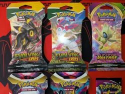 Pokemon TCG mixed lot Sleeved Booster Pack Lot of 6 New/Sealed Evolving Skies - Image 2