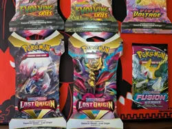 Pokemon TCG mixed lot Sleeved Booster Pack Lot of 6 New/Sealed Evolving Skies - Image 3