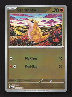 Sandshrew 068/132 Common Mega Evolution Pokemon Reverse Holo Near Mint - Image 1
