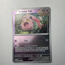 Pokemon Scream Tail 042/131 Prismatic Evolutions Holo Uncommon 90 HP Poke Ball … - Image 1