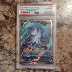 Pokemon Galarian Articuno V Chilling Reign Full Alt Art #170 PSA 10 Gem Mint - Image 1