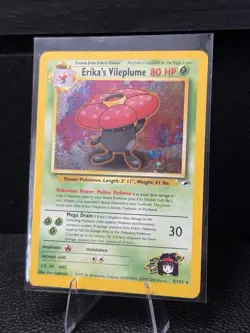 1st Edition Erika's Vileplume #5 Pokemon Gym Heroes -LP - Image 3