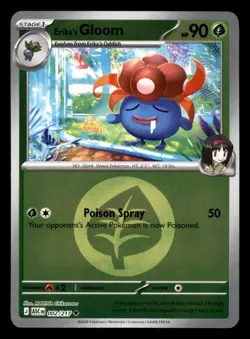 Erika's Gloom 002/217 ASC ME: Ascended Heroes Pokemon NM Reverse Holo - Image 1