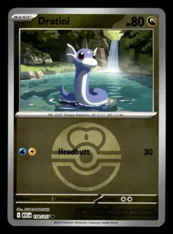 Dratini 150/217 ASC ME: Ascended Heroes Pokemon Near Mint Reverse Holo - Image 1