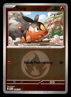 Tepig 029/217 ASC ME: Ascended Heroes Pokemon NM Reverse Holo - Image 1