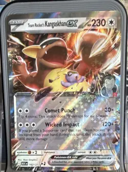 Pokemon Team Rocket's Kangaskhan EX 162/217 ASC Rare Holo English 2026 - Image 1