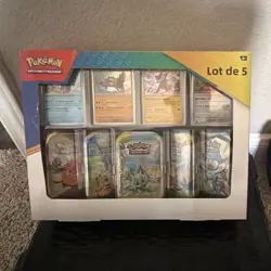 Pokemon Amis de Paldea Mini Tin Box Lot de 5 Booster Promo French - Image 1