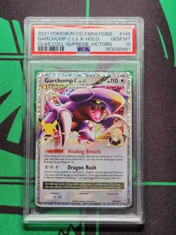 GARCHOMP LV.X PSA 10 2021 POKEMON CELEBRATIONS #145/147 HOLO CLASSIC COLL 7940 - Image 3