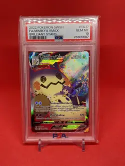 2022 Pokemon SWSH Brilliant Stars #TG17 FA/ Mimikyu VMAX PSA 10 - Image 1