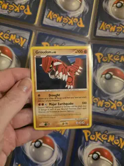 Pokemon TCG Groudon 29/146 Legends Awakened Rare * 2008 - Image 1