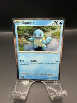 Squirtle *GALAXY LILY PAD SWIRL* 048 (Black Star Promo) SVP Cosmos Holo Pokemon - Image 1