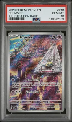 PSA 10 Drowzee Illustration Rare 210/198 Pokemon Scarlet & Violet Base Set - Image 1