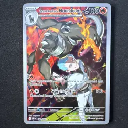 Pokemon TCG Team Rocket's Houndoom Illustration Rare Destined Rivals 191/182 - Image 1