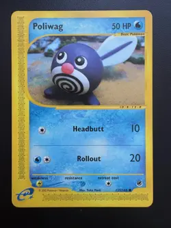 Pokemon TCG: 2002 Expedition Base Set Poliwag (125/165) - NM - Image 1