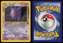 Gengar 5/62 Unlimited Holo Rare Fossil Pokemon English LP - Image 3