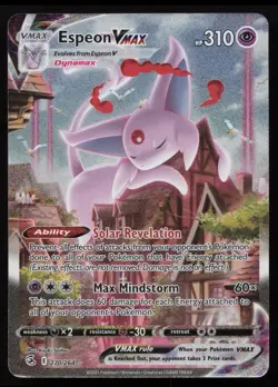 Espeon VMAX 270/264 Alternate Art Fusion Strike Pokemon LP - Image 1