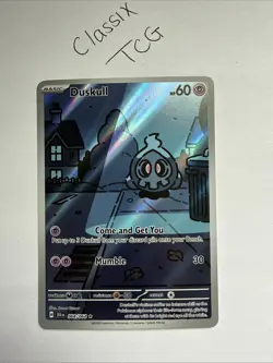 Pokemon TCG - Duskull 068/064 Shrouded Fable Illustration Rare 2024 - Near Mint - Image 1