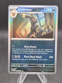 Umbreon (Master Ball Pattern) 059/131 Pokemon Prismatic Evolutions - NM - Image 1