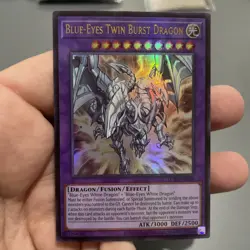 Blue-Eyes Twin Burst Dragon LCKC-EN058 Unlimited ULTRA RARE NM! +Bonus FREESHIP! - Image 1