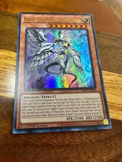 Blue-Eyes Abyss Dragon RA01-EN016 1st Edition Ultra Rare LP + BONUS - Image 1