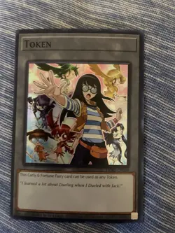 Yugioh Token Carly Super Rare Tkn5! Near Mint Condition - Image 1