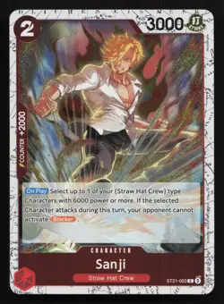 Sanji - ST21-003 (Pirate Foil) ST21-003 Foil PRB -The Best- Vol. 2 One Piece - Image 1