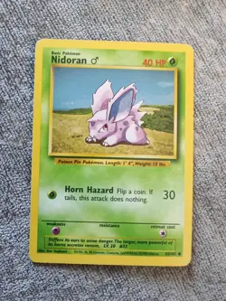 Pokemon TCG Nidoran Male Original Base Set #55/102 Common Card 1999 WOTC LP - Image 1