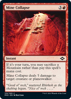 Mine Collapse FOIL Modern Horizons 2 MINT Red Common MAGIC MTG CARD ABUGames - Image 1