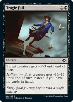 Tragic Fall FOIL Modern Horizons 2 NM Black Common MAGIC GATHERING CARD ABUGames - Image 1