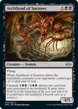 Archfiend of Sorrows FOIL Modern Horizons 2 NM Black Uncommon MTG CARD ABUGames - Image 1