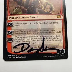 Daretti, Scrap Savant Card Signed By Dan Scott MTG Artist Proof - Image 3